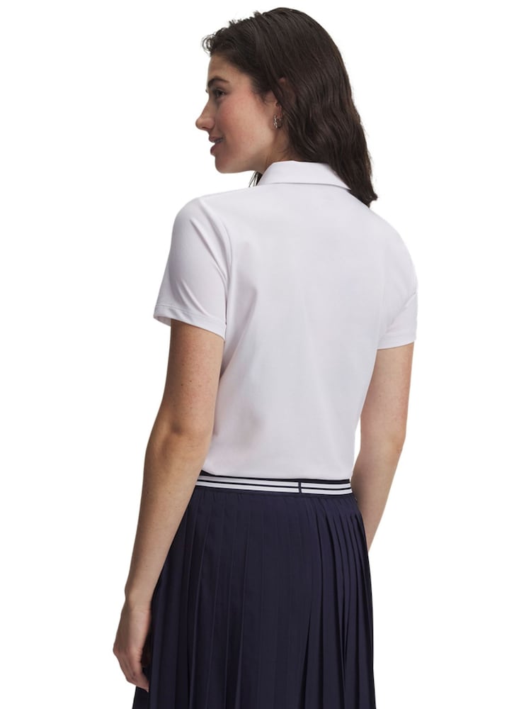 Under Armour White Drive Polo Shirt - Image 3 of 3 Under Armour White Drive Polo Shirt - Image 3 of 3