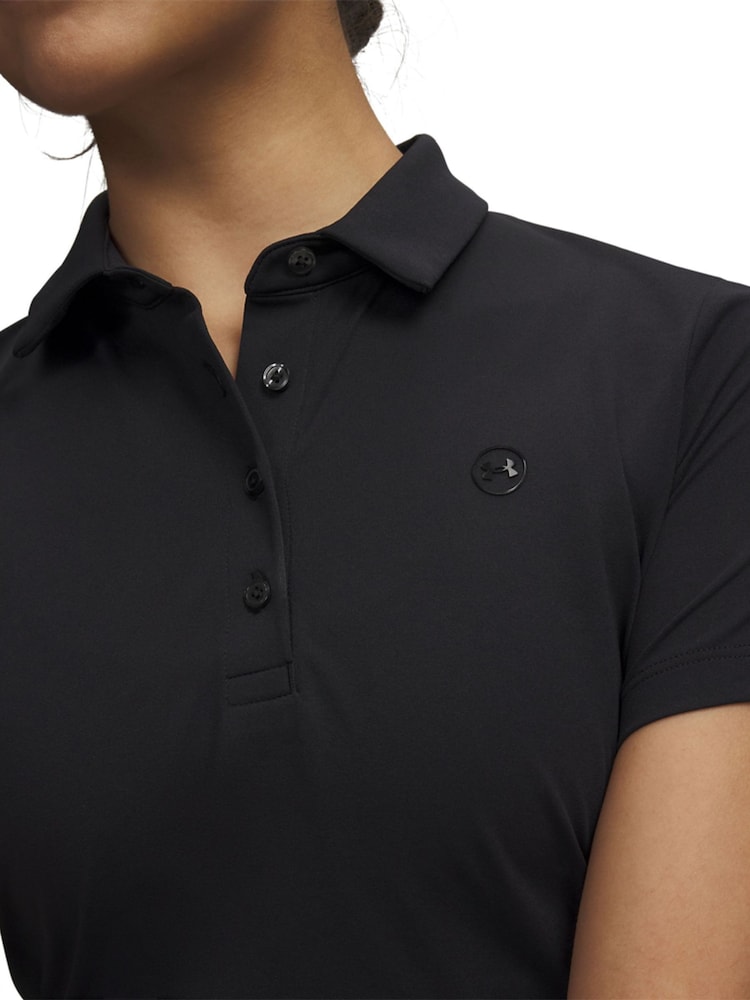 Under Armour Black Drive Polo Shirt - Image 3 of 3