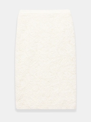 Mint Velvet White Lace Pencil Skirt - Image 6 of 7