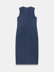 Mint Velvet Blue Denim Midi Dress - Image 8 of 8
