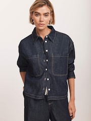 Mint Velvet Blue Denim Shirt - Image 2 of 9
