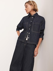 Mint Velvet Blue Denim Shirt - Image 4 of 9