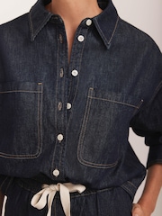 Mint Velvet Blue Denim Shirt - Image 6 of 9