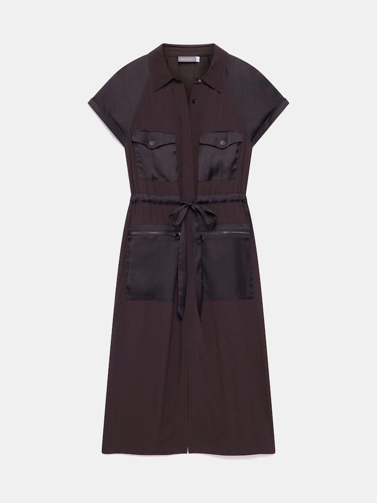 brown utility dress Utility Shirt Dress main image 1