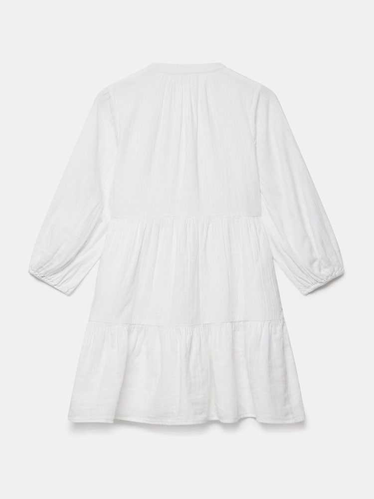Mint Velvet White Mini Cotton Boho Dress - Image 7 of 7