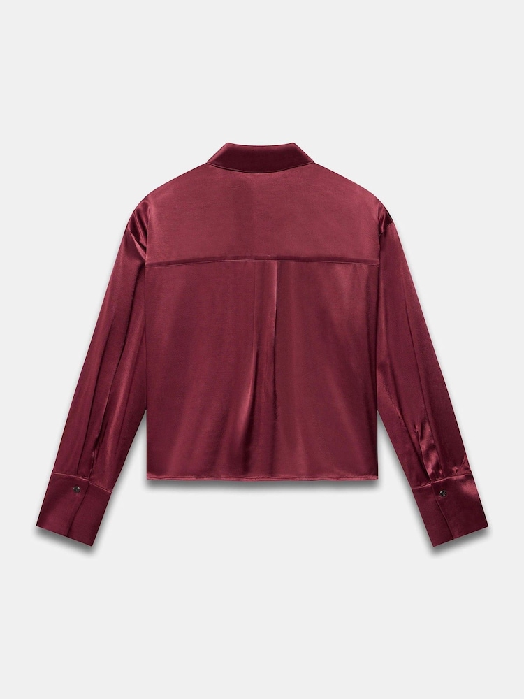 Mint Velvet Red Embellished Shirt - Image 7 of 7