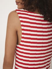 Mint Velvet Red Striped Jersey Maxi Dress - Image 6 of 8