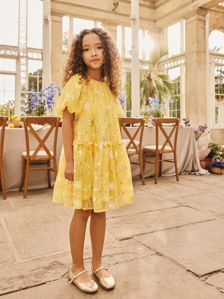 پیلا - Embellished Sequin Tiered Mesh Occasion Dress (3-16yrs) - تصویر 1 از 3