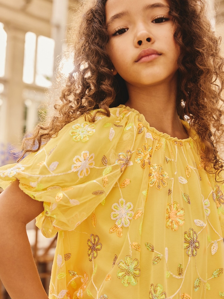 پیلا - Embellished Sequin Tiered Mesh Occasion Dress (3-16yrs) - تصویر 2 از 3