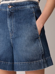 Jigsaw Blue Finton Denim Seam Detail Shorts - Image 3 of 5