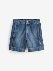 Jigsaw Blue Finton Denim Seam Detail Shorts - Image 5 of 5
