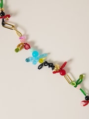 Jigsaw Gold Tone Playful Ditsy Bead Necklace - Image 2 of 4
