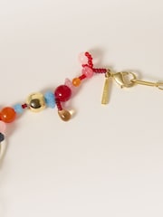 Jigsaw Gold Tone Playful Ditsy Bead Necklace - Image 3 of 4