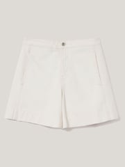 Jigsaw Cream Finton Denim Seam Detail Shorts - Image 6 of 6