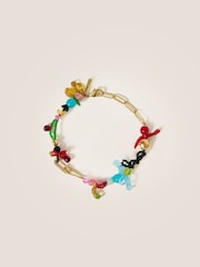 Jigsaw Gold Tone Playful Ditsy Bead Bracelet - Image 1 of 4