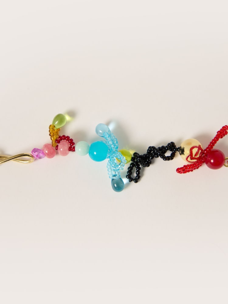 Jigsaw Gold Tone Playful Ditsy Bead Bracelet - Image 2 of 4