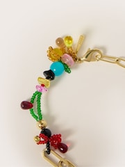 Jigsaw Gold Tone Playful Ditsy Bead Bracelet - Image 3 of 4