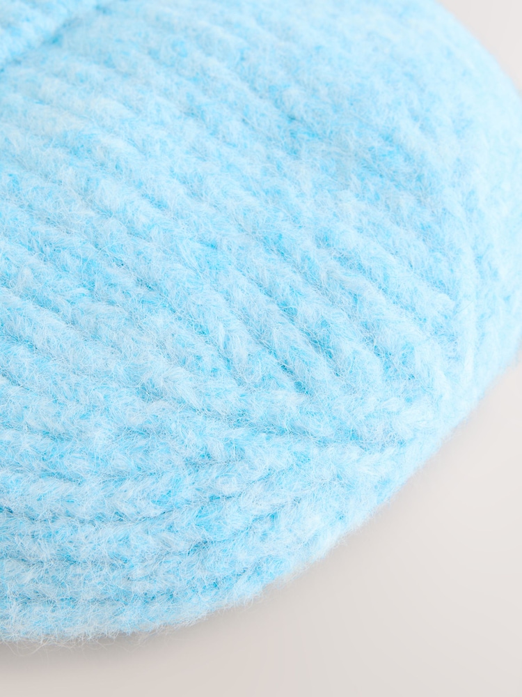 أزرق فاتح - قبعة صغيرة مضلعة تحتوي على صوف - صورة 3 من 3 أزرق فاتح - قبعة صغيرة مضلعة تحتوي على صوف - صورة 3 من 3