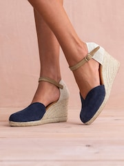 Celtic & Co. Ankle Strap Wedge Espadrilles - Image 1 of 3