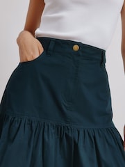 Albaray Blue Drop Waist Twill Skirt - Image 3 of 5