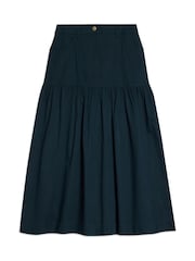Albaray Blue Drop Waist Twill Skirt - Image 5 of 5