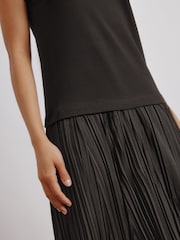Albaray Plisse Brown Dress - Image 3 of 4