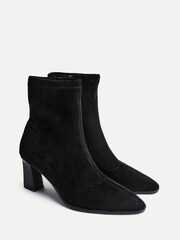 Linzi Black Blaze Ankle Boots With Stacked Heels - Image 4 of 6