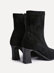 Linzi Black Blaze Ankle Boots With Stacked Heels - Image 6 of 6