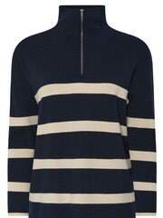 Evans Stripe Zip Detail Jumper - Image 4 of 4