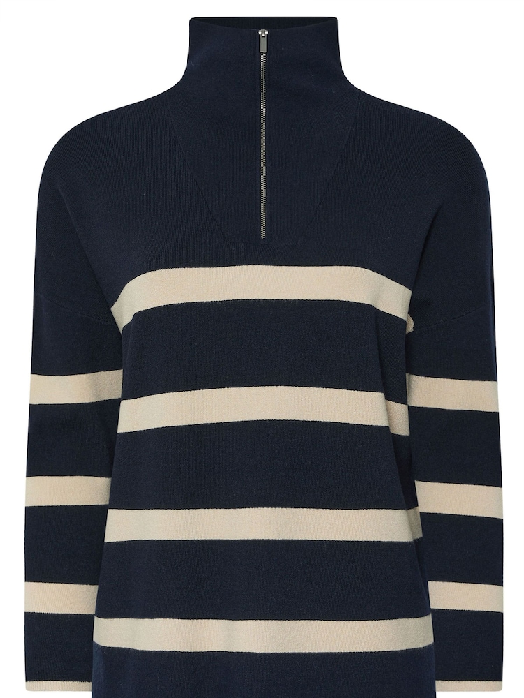 Evans Stripe Zip Detail Jumper - Image 4 of 4