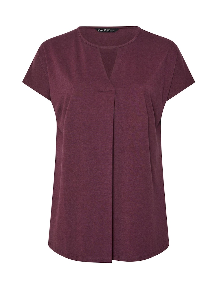 Evans Blue Boho Pleated Top - Image 5 of 5 Evans Blue Boho Pleated Top - Image 5 of 5