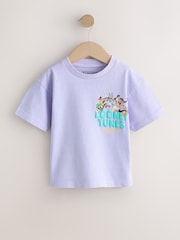 Purple Looney Tunes Short Sleeve T-Shirt (3mths-8yrs) - Image 1 of 4
