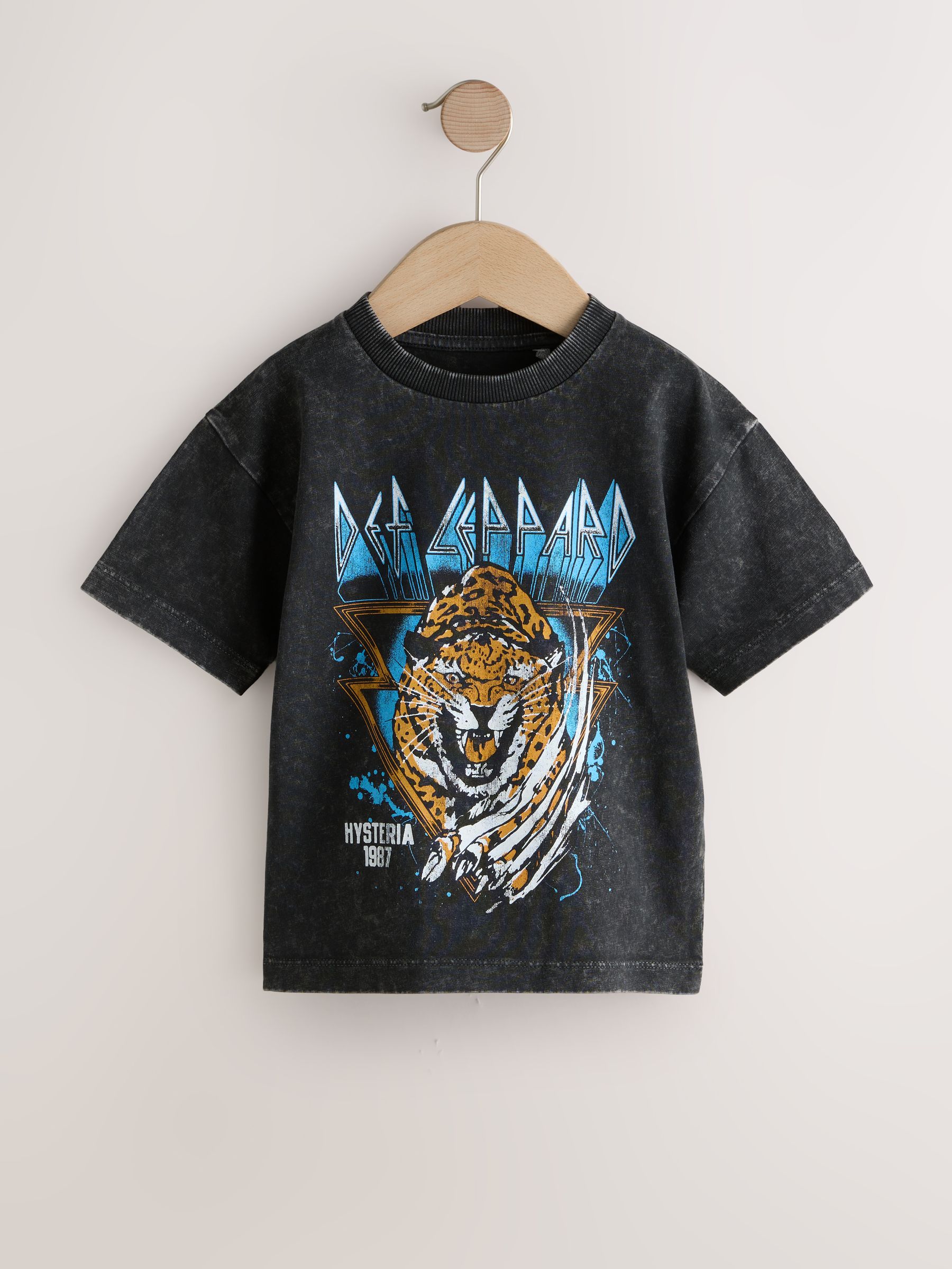 Next：日本 ウォッシュドブラック - バンド グラフィック 半袖Tシャツ