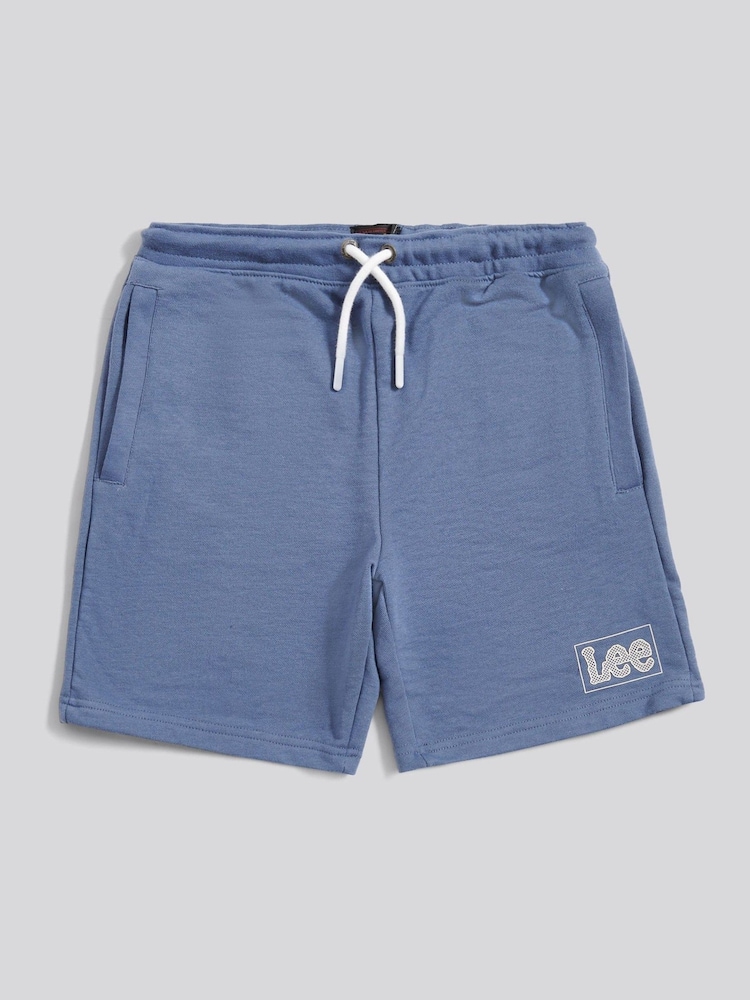 Lee Blue Boys Supercharged Loopback Shorts - Image 1 of 4 Lee Blue Boys Supercharged Loopback Shorts - Image 1 of 4
