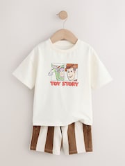Ecru Toy Story T-Shirt and Shorts Set (3mths-8yrs) - Image 9 of 12