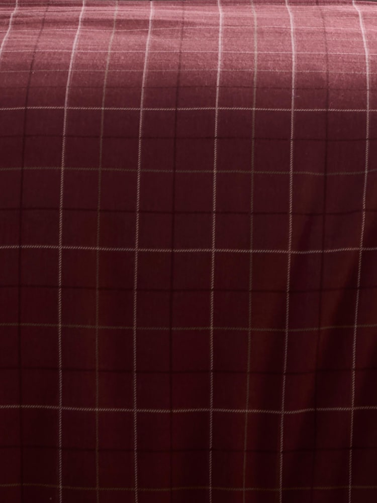Dreams & Drapes Burgundy Wynn Brushed Cotton Duvet Cover Set - Image 3 of 3