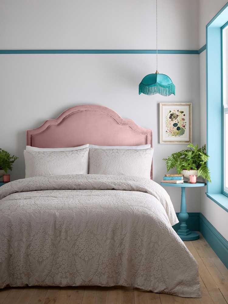 Appletree Stone Toria Jacquard Duvet Cover Set - Image 1 of 5 Appletree Stone Toria Jacquard Duvet Cover Set - Image 1 of 5