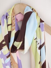 Scenic Pink Lightweight Scarf - Image 2 of 3