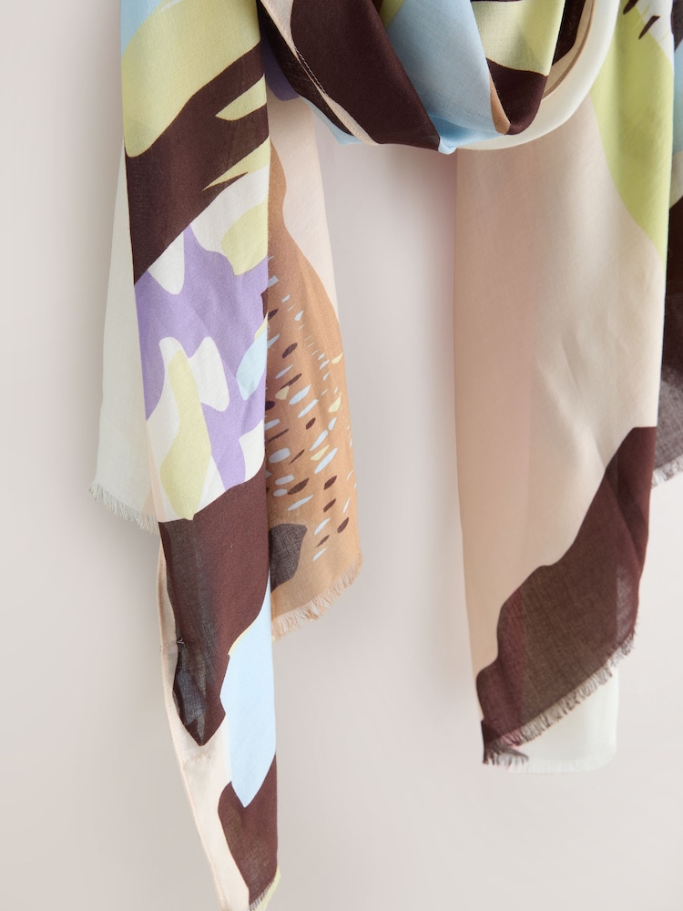 Scenic Pink Lightweight Scarf - Image 3 of 3 Scenic Pink Lightweight Scarf - Image 3 of 3