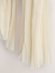 Neutral Stripe Lightweight Scarf - Image 3 of 3