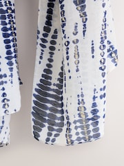 Navy Foil Tie Dye Lightweight Scarf - Image 2 of 3