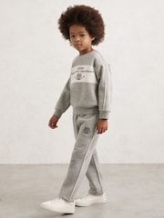 Reiss Grey Melange Eric 13-14 yrs Hockey Joggers - Image 3 of 4