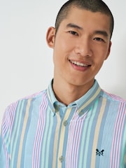 Crew Clothing Blue Classic Fit Oxford Cotton Shirt - Image 4 of 5