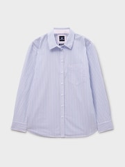 Crew Clothing Blue Cotton Poplin Shirt - Image 5 of 5