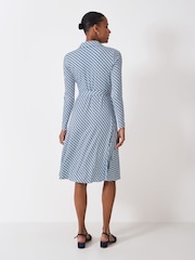 Crew Clothing Blue Emma Jersey Shirt Dress - Image 2 of 5
