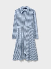Crew Clothing Blue Emma Jersey Shirt Dress - Image 5 of 5