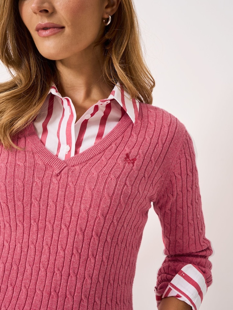 Rose - Sweat semi-zippé Crew Clothing - Next Direct
