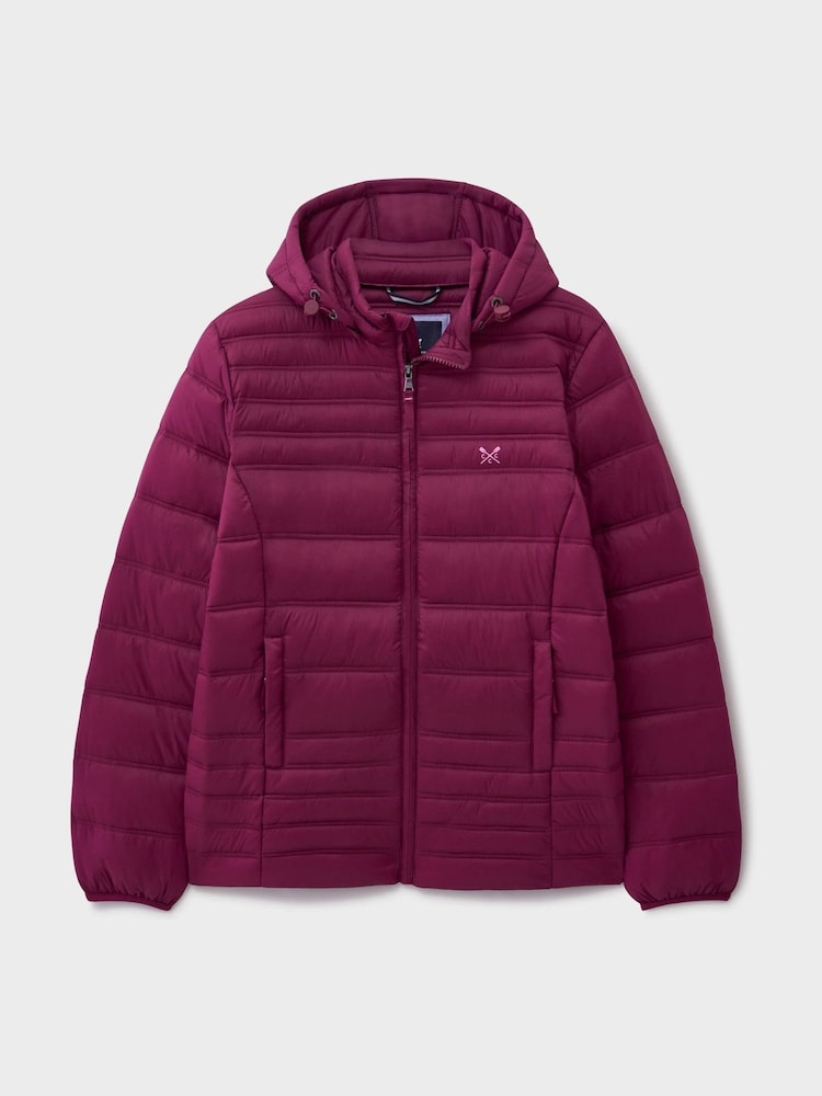 Crew Clothing Red Lightweight Padded Jacket - Image 6 of 6 Crew Clothing Red Lightweight Padded Jacket - Image 6 of 6