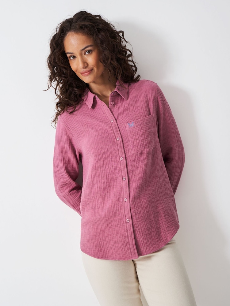 Crew Clothing Pink Harlie Shirt - Image 1 of 5