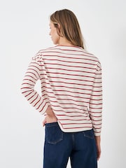Crew Clothing Midweight Cotton Breton T-Shirt - Imagem 2 de 5